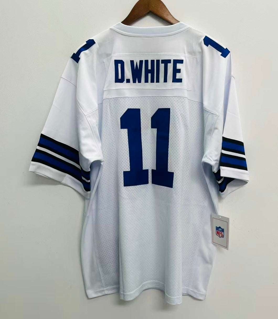 Danny White Dallas Cowboys Official NFL Jersey Mitchell & Ness white