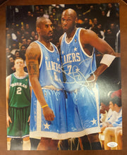 Lamar Odom (W/Kobe Bryant) Los Angeles Lakers Autographed 11X14 photo with JSA COA