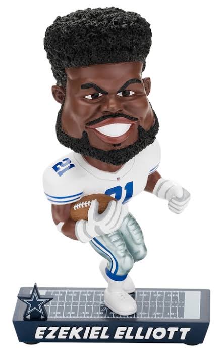 Ezekiel Elliott Dallas Cowboys Caricature Bobblehead Forever Collectibles