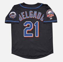 Carlos Delgado New York Mets Official MLB Majestic Jersey black