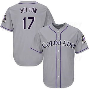 Todd Helton Colorado Rockies Official MLB Nike Jersey gray