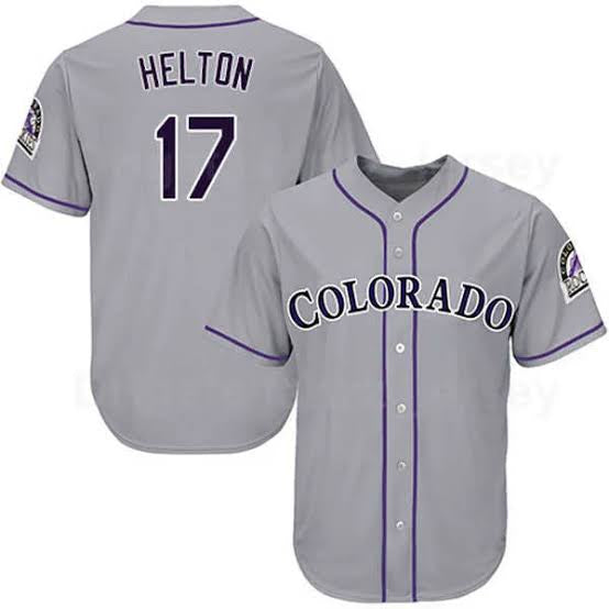 Todd Helton Colorado Rockies Official MLB Nike Jersey gray