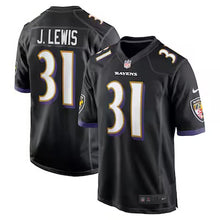 Jamal Lewis Baltimore Ravens Official NFL Nike Jersey black