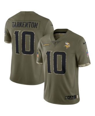 Fran Tarkenton Minnesota Vikings NFL Nike Salute to Service Jersey