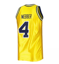 Chris Webber Michigan Wolverines Official NCAA Mitchell & Ness Jersey yellow
