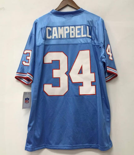 Earl Campbell Houston Oilers Official NFL Mitchell & Ness Jersey