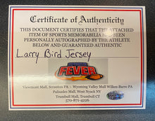 Larry Bird autographed Indiana State Nike jersey COA Photo signing