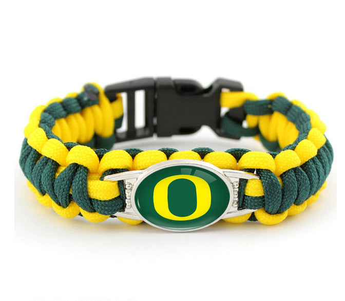 Oregon Ducks snap clasp bracelet