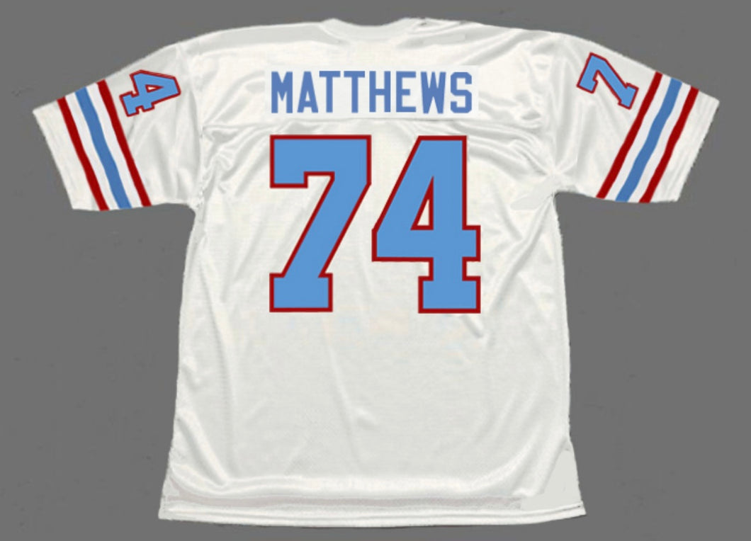 Bruce Matthews Houston Oilers Mitchell & Ness Jersey