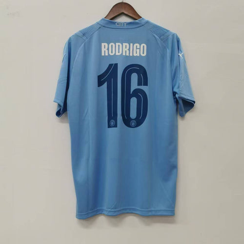 Manchester City Home Jersey 2023/24 With RODRIGO 16 Soccer Futbol Jersey adult sizes