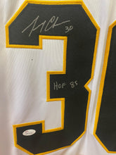 Gerry Cheevers Boston Bruins autographed jersey JSA Witnessed COA