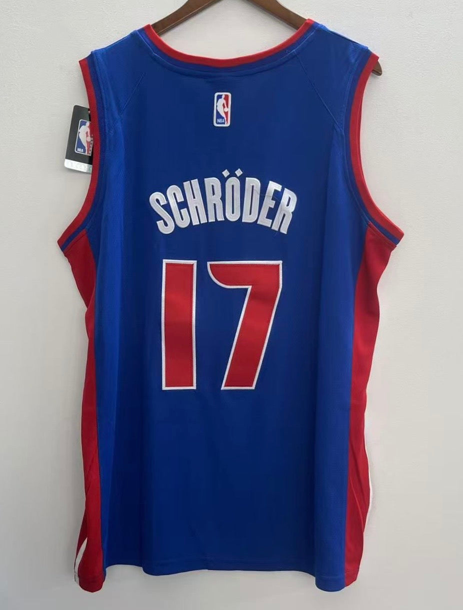 Dennis Schröder Detroit Pistons Official NBA Nike Jersey