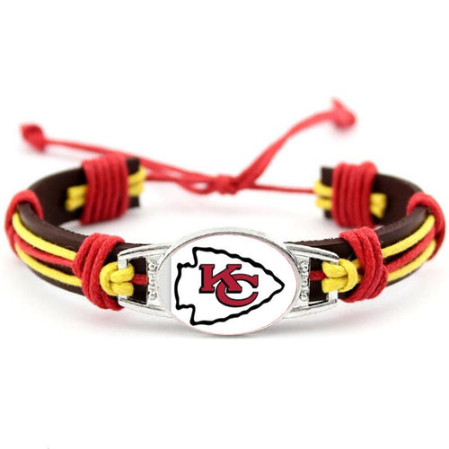 Kansas City Chiefs NFL leather bracelet