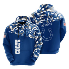 Indianapolis Colts color camouflage light weight hoodie