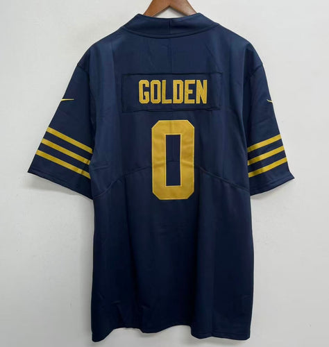 Matthew Golden #0 Green Bay Packers Official NFL Nike retro Jersey