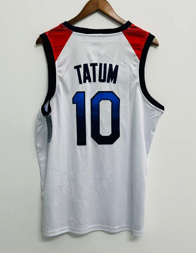 Jayson Tatum USA Olympic Basketball Jersey Nike White