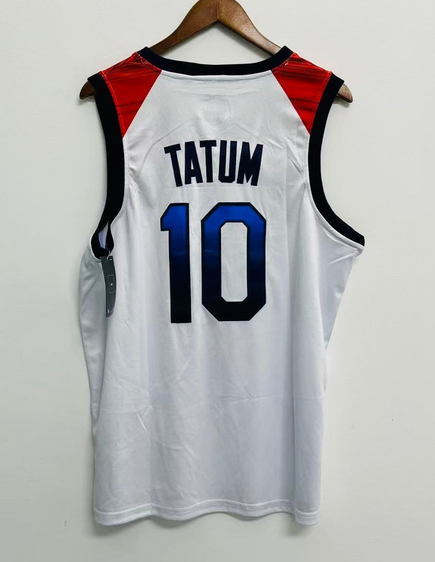 Jayson Tatum USA Olympic Basketball Jersey Nike White