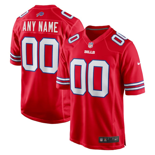 Any name & Number customized Buffalo Bills Official NFL Nike Jersey red