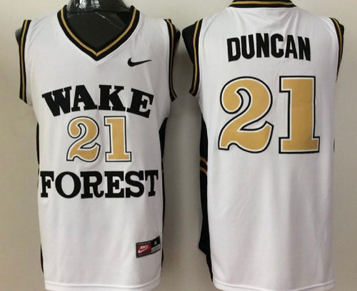 Tim Duncan YOUTH KIDS Wake Forest Official NCAA Nike Jersey