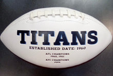 Tennessee Titans Full Size logo Autograph Signature Football