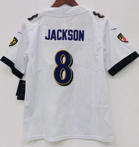 Lamar Jackson Baltimore Ravens YOUTH Jersey White
