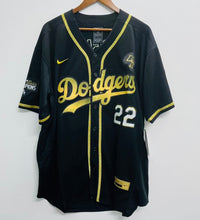 Clayton Kershaw Los Angeles Dodgers Official MLB 2020 World Series Jersey black