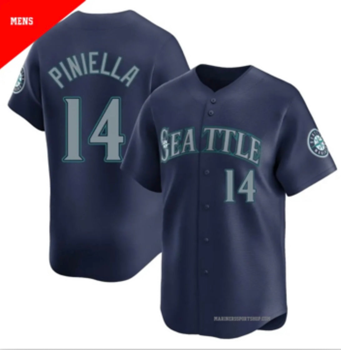Lou Piniella Seattle Mariners Official MLB Mitchell & Ness Jersey blue ...