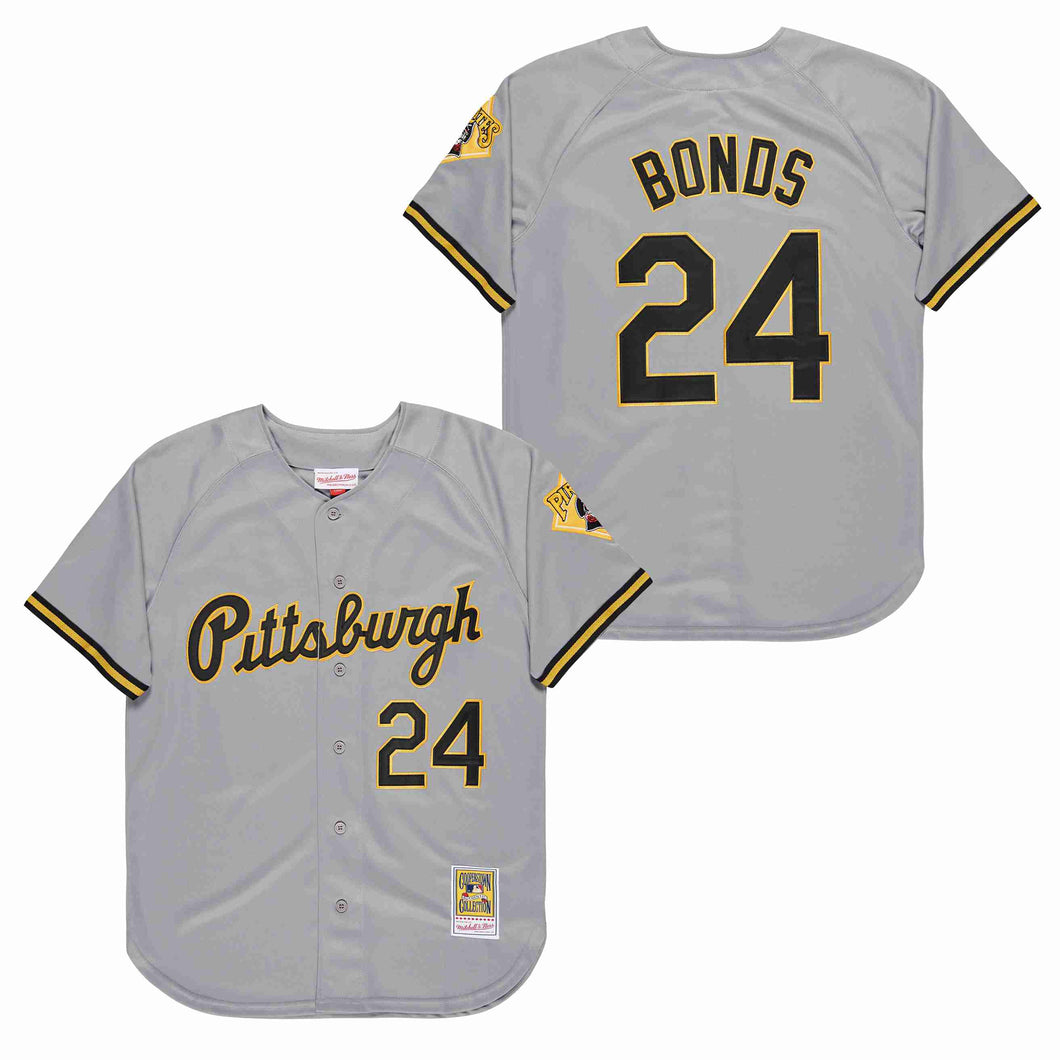 Barry Bonds Pittsburgh Pirates Jersey gray