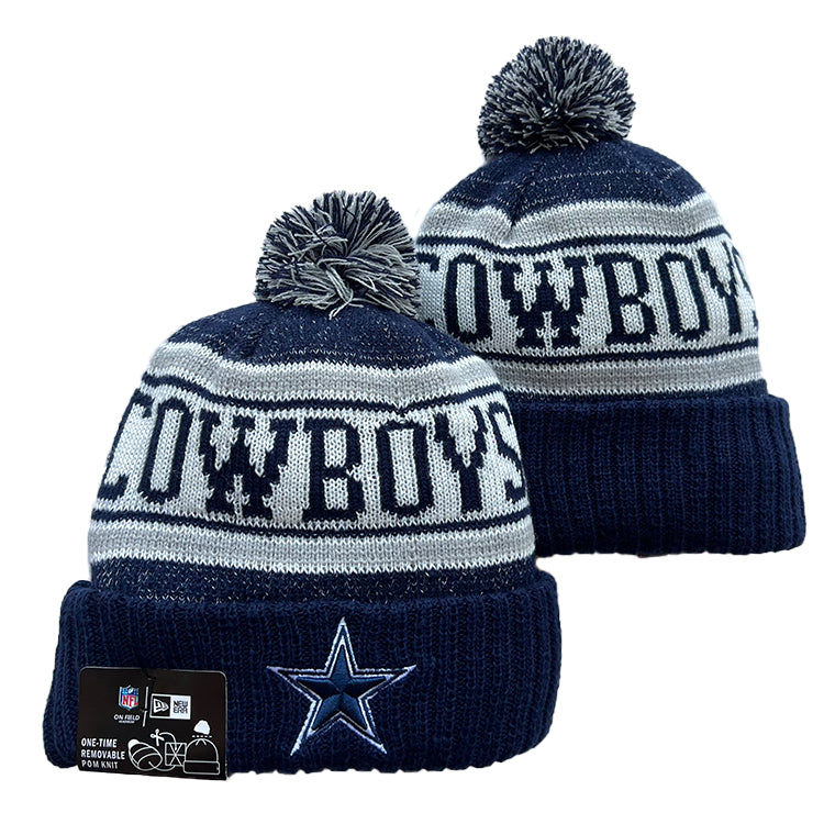 Dallas Cowboys NFL New Era winter Hat with Pom Pom