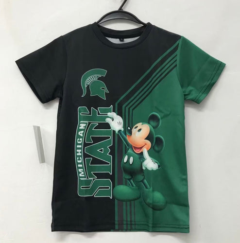 Michigan State Spartans Disney Mickey Mouse Official NCAA T-shirt YTH