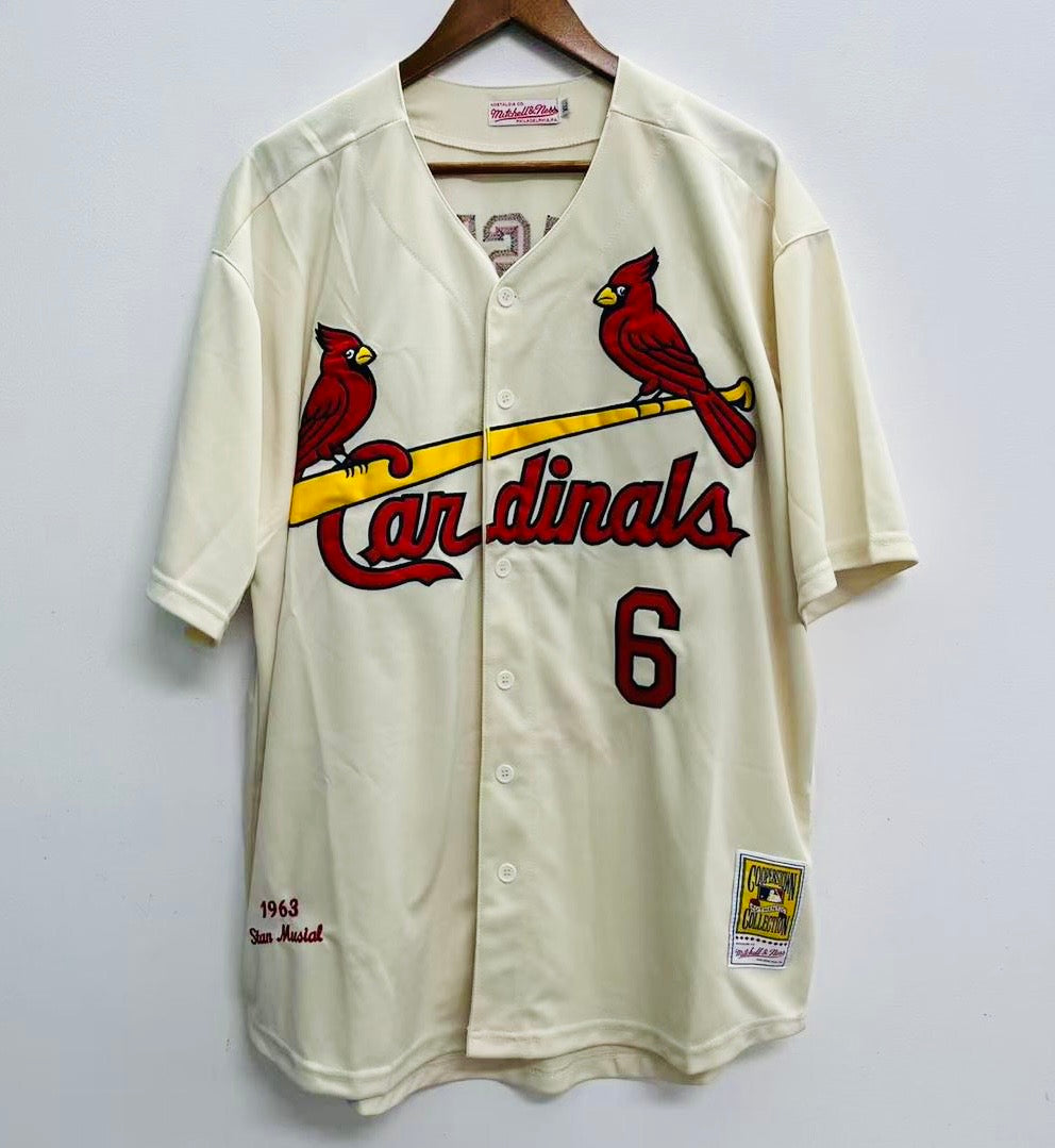Stan Musial St. Louis Cardinals Jersey 1963 Mitchell & Ness