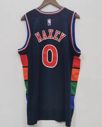 Tyrese Maxey Philadelphia 76ers Official NBA Jersey Navy