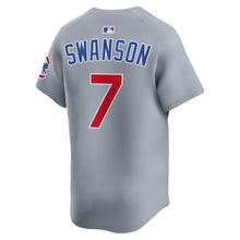 Dansby Swanson Chicago Cubs Official MLB Nike Jersey gray