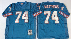 Bruce Matthews Houston Oilers Mitchell & Ness Jersey