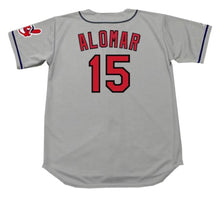Sandy Alomar Cleveland Indians Official MLB Majestic Jersey gray