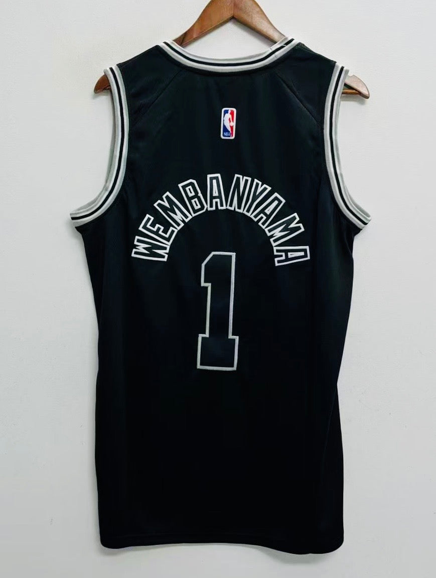 Victor Wembanyama San Antonio Spurs Official NBA Nike Jersey black