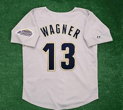 Billy Wagner 1995 Houston Astros Official MLB Majestic Jersey Gray