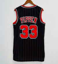 Scottie Pippen Chicago Bulls Official NBA Mitchell & Ness Jersey black pinstripes
