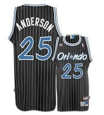 Nick Anderson Orlando Magic Official NBA Mitchell & Ness Jersey black