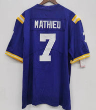 Tyrann Mathieu LSU Tigers Jersey purple Nike