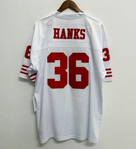Merton Hanks San Francisco 49ers Jersey Mitchell & Ness white