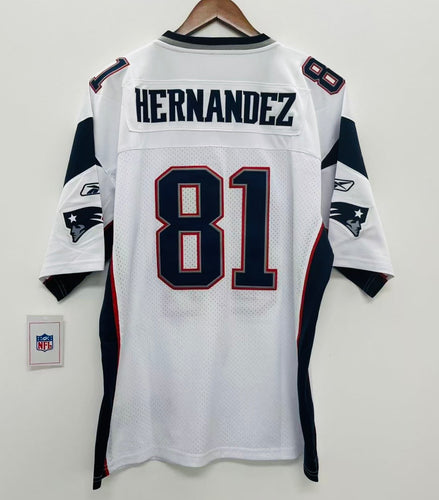 Aaron Hernandez New England Patriots Jersey white