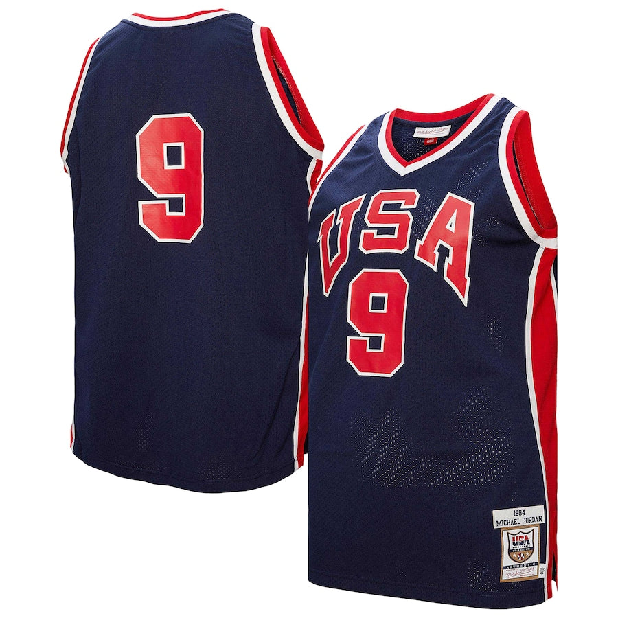 Michael Jordan 1984 USA Jersey Mitchell & Ness blue