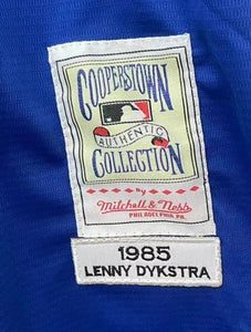 Len Lenny Dykstra New York Mets Jersey Mitchell & Ness blue