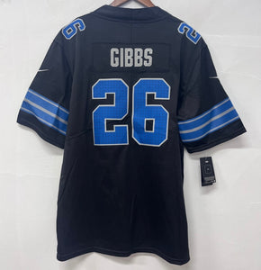 Jahmyr Gibbs Detroit Lions Official NFL Nike Jersey black 2024