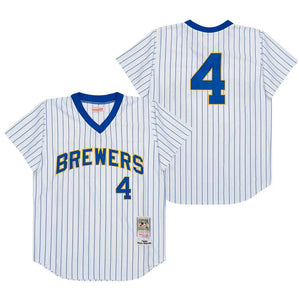 Paul Molitor Milwaukee Brewers Jersey Mitchell & Ness white