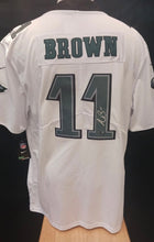 A.J. Brown autographed Philadelphia Eagles white Nike jersey COA photo signing