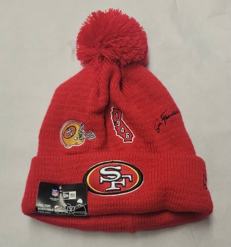 San Francisco 49ers NFL New Era winter Hat with Pom Pom