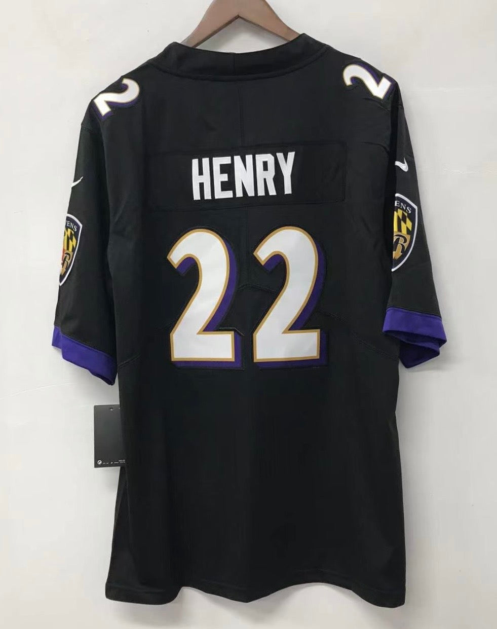 Derrick Henry Baltimore Ravens Official NFL Jersey Nike black