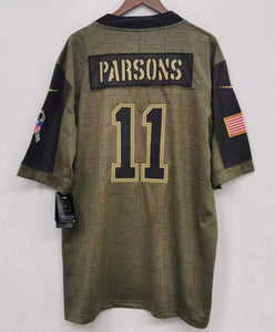 Micah Parsons Dallas Cowboys military salute to service Jersey